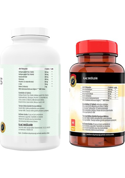 Kollajen Tip 1-3 300 Tablet & Flx Collagen Q10 60 Tablet