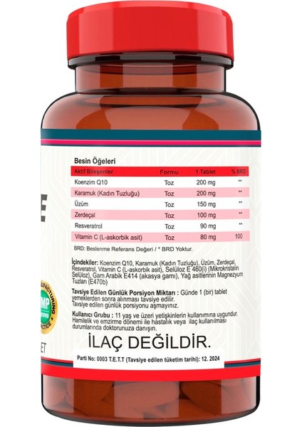 Nevfix Coenzyme Q10 120 Tablet & Flx Kuersetin Ester C 60 Tablet