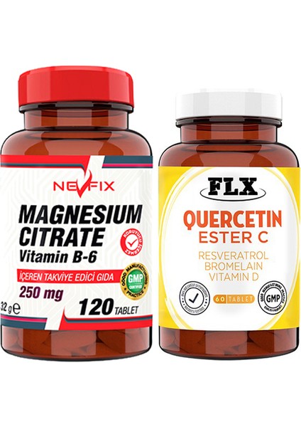 Magnesıum Cıtrate 120 Tablet & Flx Ester C 60 Tablet