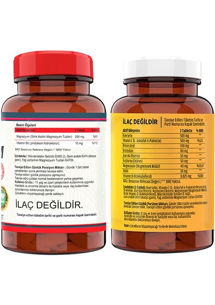 Magnesıum Cıtrate 120 Tablet & Flx Ester C 60 Tablet