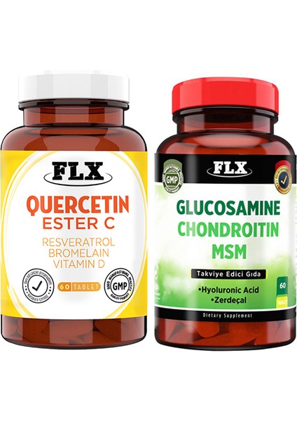 Kuersetin Ester C 60 Tablet & Flx Glucosamine Zerdeçal 60 Tablet