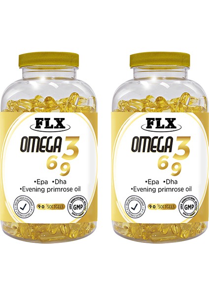 Omega 3-6-9 Balık Yağı 90 Softgel 2 Kutu