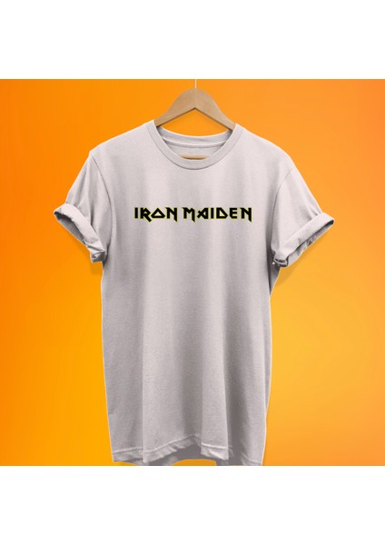 Iron Maiden Baskılı %100 Pamuk Oversize T-Shirt Büyük Beden Tişört