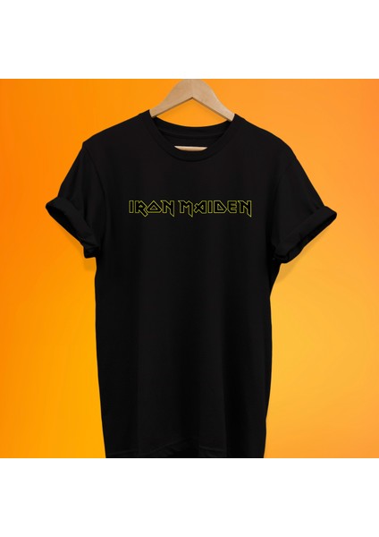 Iron Maiden Baskılı %100 Pamuk Oversize T-Shirt Büyük Beden Tişört-Shirt
