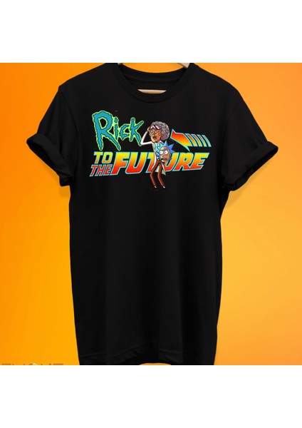Geleceğe Dönüş Rick Baskılı %100 Pamuk Oversize T-Shirt