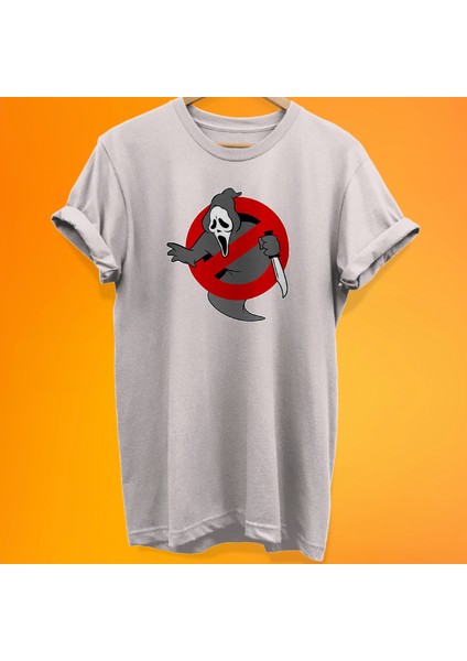 Scream Baskılı %100 Pamuk Oversize T-Shirt Büyük Beden Tişört