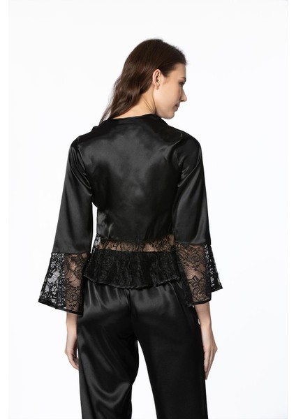 Saten Dantelli Pijama Takımı - 1100 fiyatları