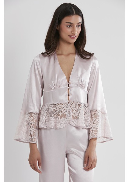 Saten Dantelli Pijama Takımı - 1100 fiyatları