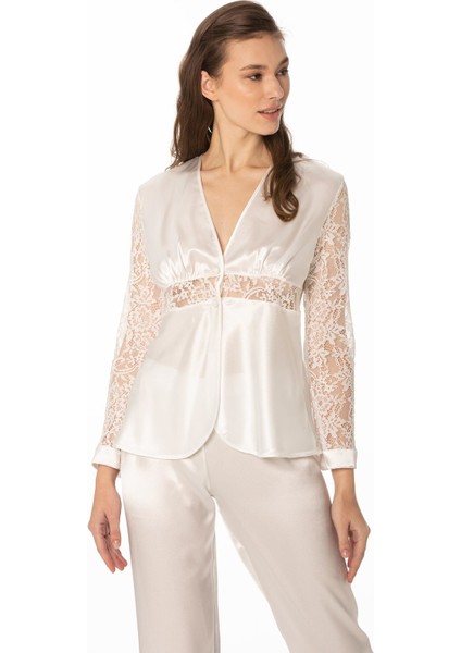 Saten Dantelli Pijama Takımı - 1121 fiyatları