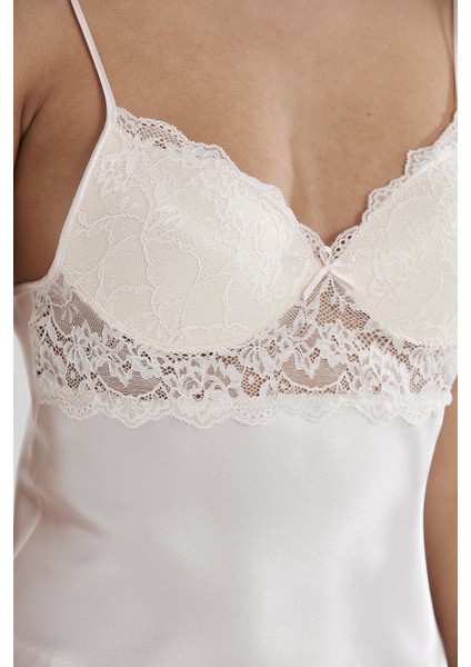 Saten Dantelli Şort & Kombi Takım - 415 modelleri