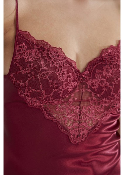 Saten Dantelli Şort & Kombi Takım - 425 modelleri