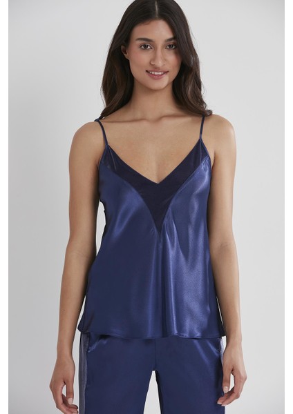 Kadife Saten 3'lü Pijama Takım - 2040