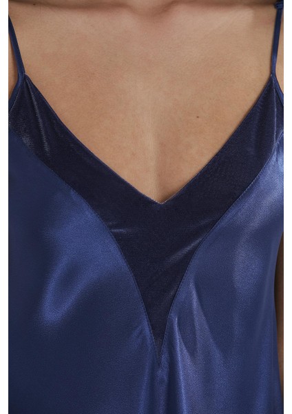 Kadife Saten 3'lü Pijama Takım - 2040