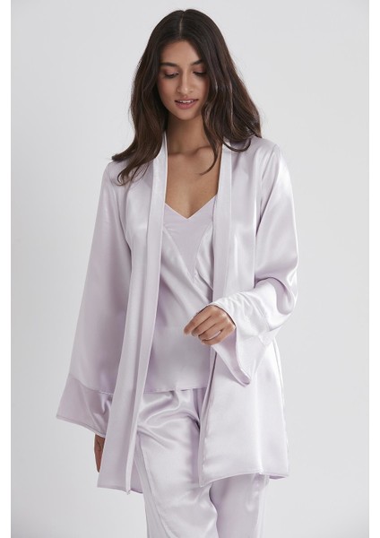 Kadife Saten 3'lü Pijama Takım - 2040 fiyatları