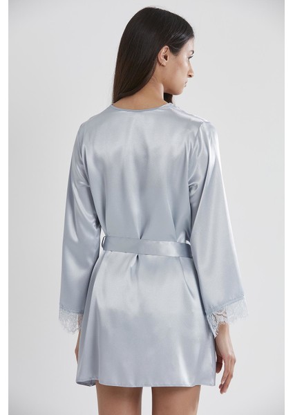 Saten Dantelli 3'lü Şort & Kombi & Sabahlık Takım 2490 fırsatları