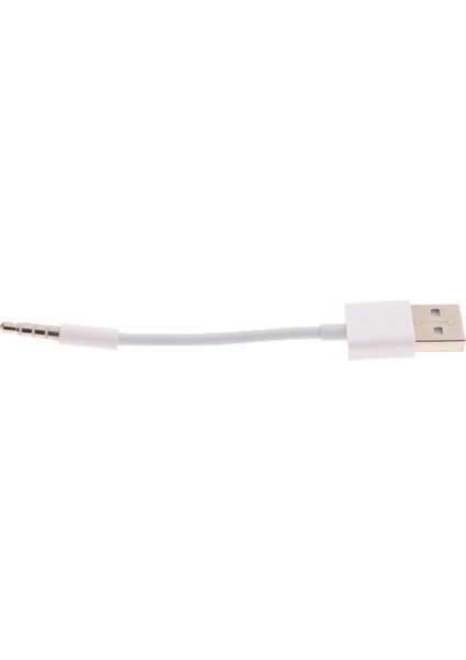 Beyaz Aux Ses Için USB 2.0 Erkek Adaptörü Kablosu 3.5Mm Şarj Kablosu Ipod Için (Yurt Dışından)