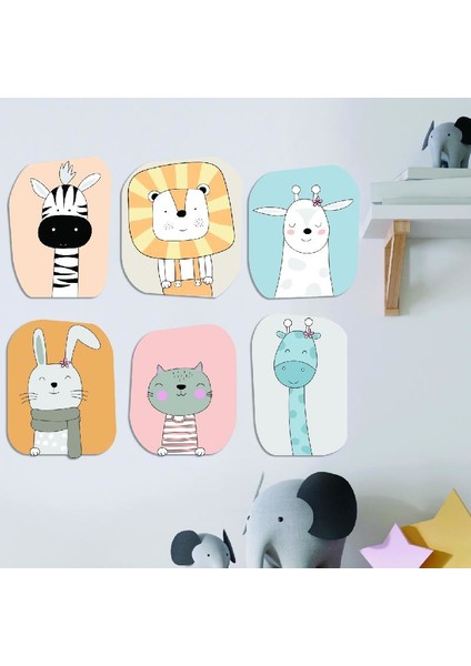 Sevimli Safari Hayvanları Ahşap Set