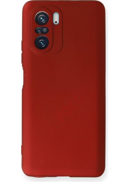 Xiaomi Redmi K40 Kılıf Yumuşak Dokulu Premium Silikon - Kırmızı