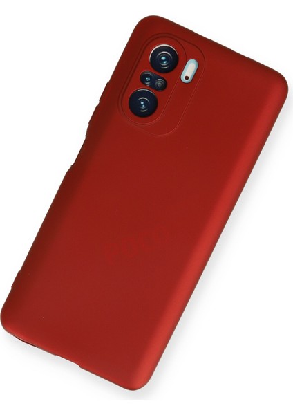 Xiaomi Redmi K40 Kılıf Yumuşak Dokulu Premium Silikon - Kırmızı modelleri