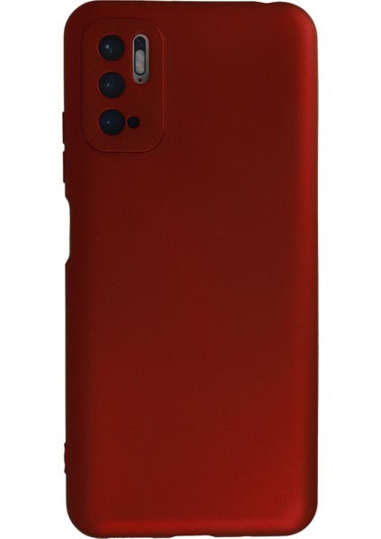 Xiaomi Poco M3 Pro Kılıf Yumuşak Dokulu Premium Silikon - Bordo