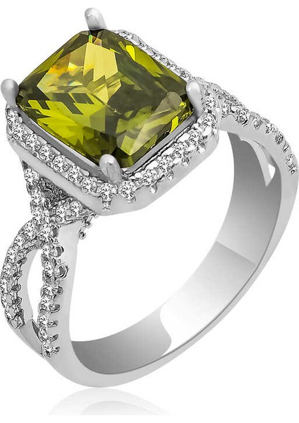 Gümüş Baget Kare Bayan Yüzük indirimleri