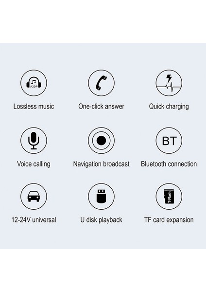 Q18 Çok Fonksiyonlu Araba Çift USB Şarj Mp3 Müzik Çalar Bluetooth Fm Verici  (Yurt Dışından)