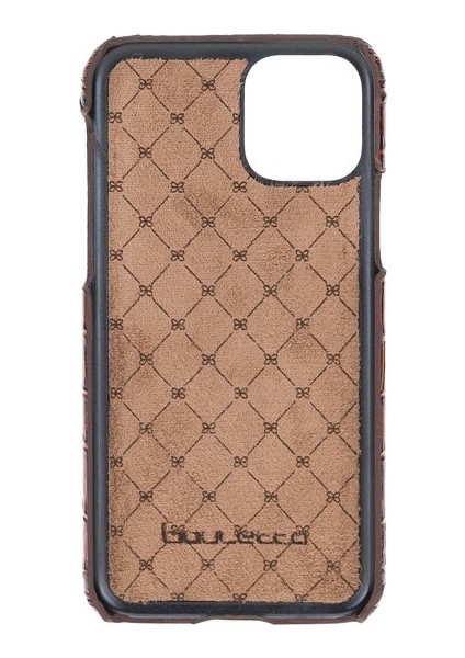 Ultimate Jacket Deri Telefon Kılıfı iPhone 11 Pro YK06 Kahve