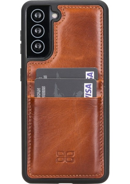 Fxc-Cc Deri Telefon Kılıfı Samsung S21 RST2EF Taba