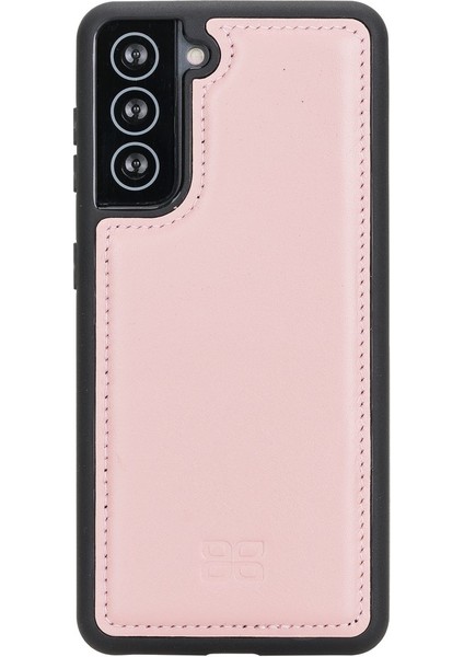 Fxc Deri Telefon Kılıfı Samsung S21 Plus Nu2 Pembe