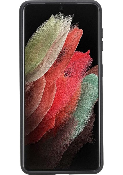 Fxc Deri Telefon Kılıfı Samsung S21 Plus Rst1 Siyah