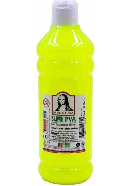 Slime Yapıştırıcı Südor 500 ml Sıvı Slime Pva Renkli Sılaym 500 ml