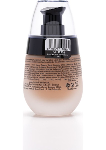 Aqua Wow Mineralli Su Bazlı Fondöten Rose Skin With Neutral Beige