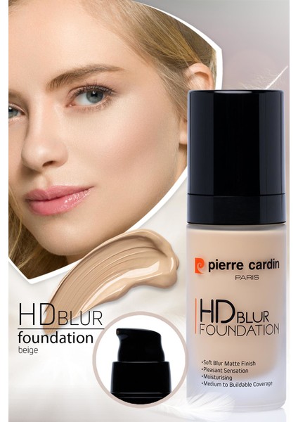 Hd Blur Pürüzsüz Görünüm Veren Mat Fondöten Beige - 30 ml fırsatları