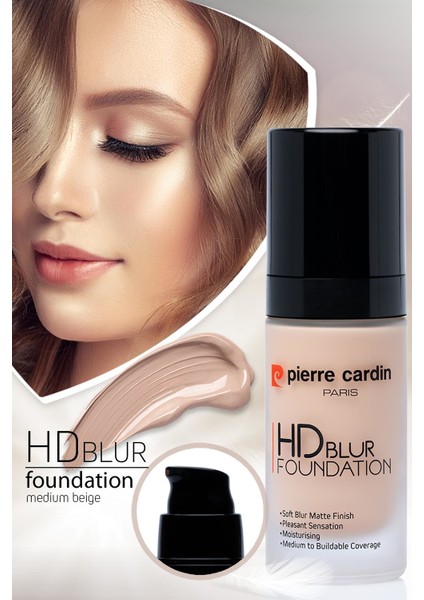 Hd Blur Pürüzsüz Görünüm Veren Mat Fondöten Medium Beige - 30 ml indirimleri