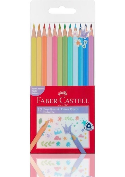 Kuru Boya 12 Renk Pastel Renkler Faber Castell Kuru Boya 12 Renk Pastel Tonlar