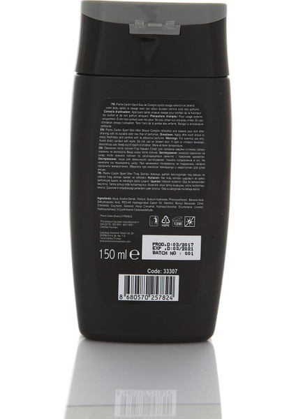 After Shave Cologne 150 ml - Sport Tıraş Sonrası Kolonya