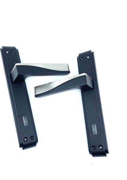 Derya / Anka Aynalı Mat Siyah / Inox Kapı Kolu (Oda)