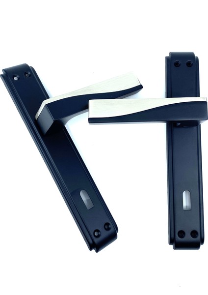 Derya / Anka Aynalı Mat Siyah / Inox Kapı Kolu (Oda) fiyatları