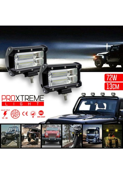 Cree LED 72W Çift Sıra Off Road LED Bar
