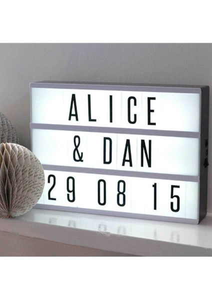 LED Light Box Dekoratif 94 Harfli LED Işıklı Pano Pano-1