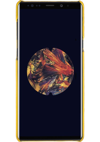 Ultimate Jacket Deri Telefon Kılıfı Note 9 FL12 Sarı