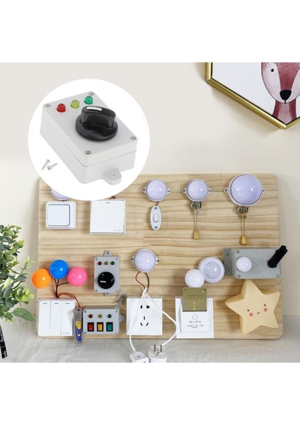 LED Işık Meşgul Kurulu Yaşam Beceri Eğitici Oyuncak Yaş 3 + 3 Renk Işık (Yurt Dışından) indirimleri