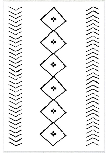 Otantik Eskitme Beyaz Krem Kaydırmaz Kesme Yıkanabilir Ince Halı fiyatları