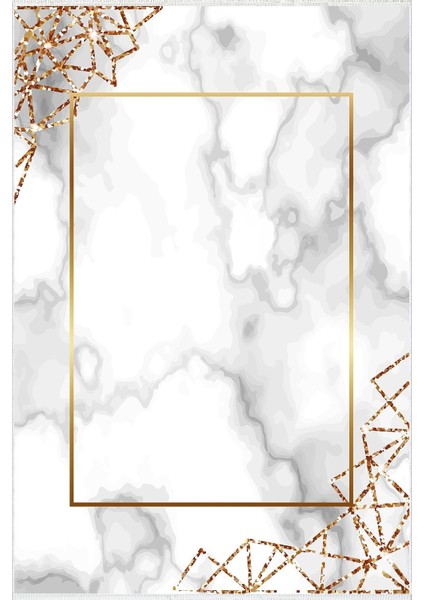 Modern Geometrik Metalik Gri Altın Kaydırmaz Kesme Yıkanabilir Ince Halı fiyatları