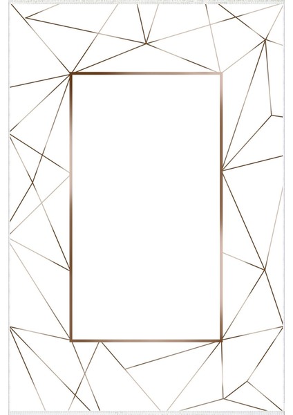Modern Geometrik Beyaz Kahverengi Kaydırmaz Kesme Yıkanabilir Ince Halı fiyatları