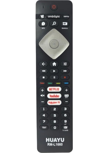 Phılıps Netflix-Rakuten-Youtube LED Tv Kumanda RM-L1660