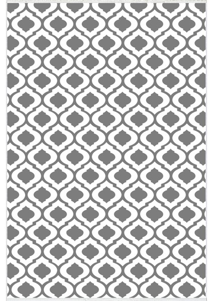 Modern Geometrik Gri Krem Kaydırmaz Kesme Yıkanabilir Ince Halı fiyatları