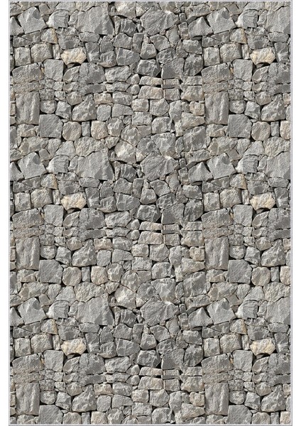 Banyo Paspası Eskitme Taş Desenli Gri Kaydırmaz Kesme Yıkanabilir Ince Halı fiyatları