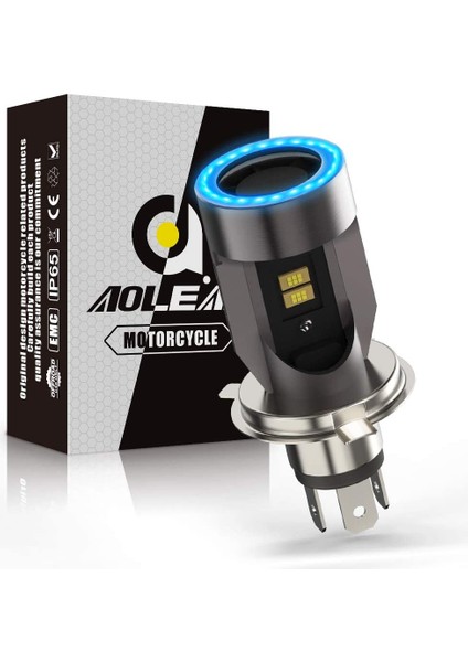 H4 Angle Eye Motosiklet LED Xenon Far Ampulü