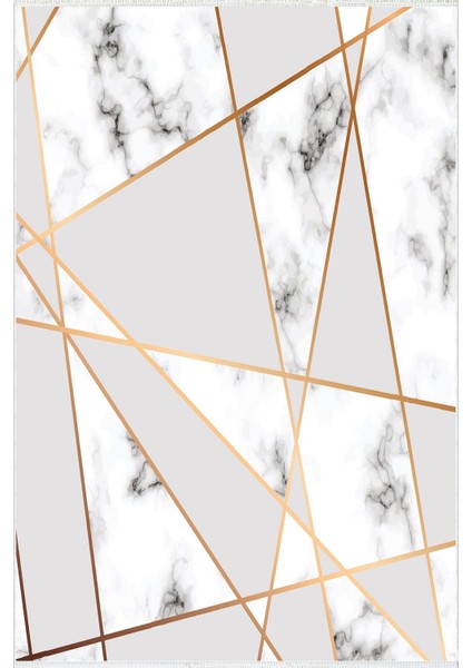 Modern Geometrik Metalik Gri Beyaz Altın Kaydırmaz Kesme Yıkanabilir Ince Halı fiyatları